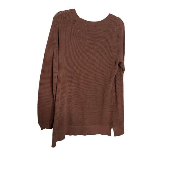 Logo by Lori Goldstein waffle knit purple tunic top - Picture 7 of 7